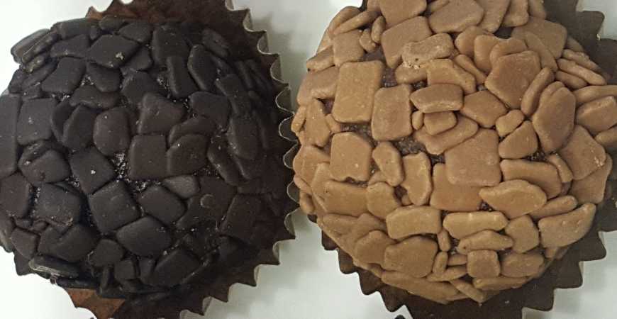 Brigadeiro 100% cacau e tradicional