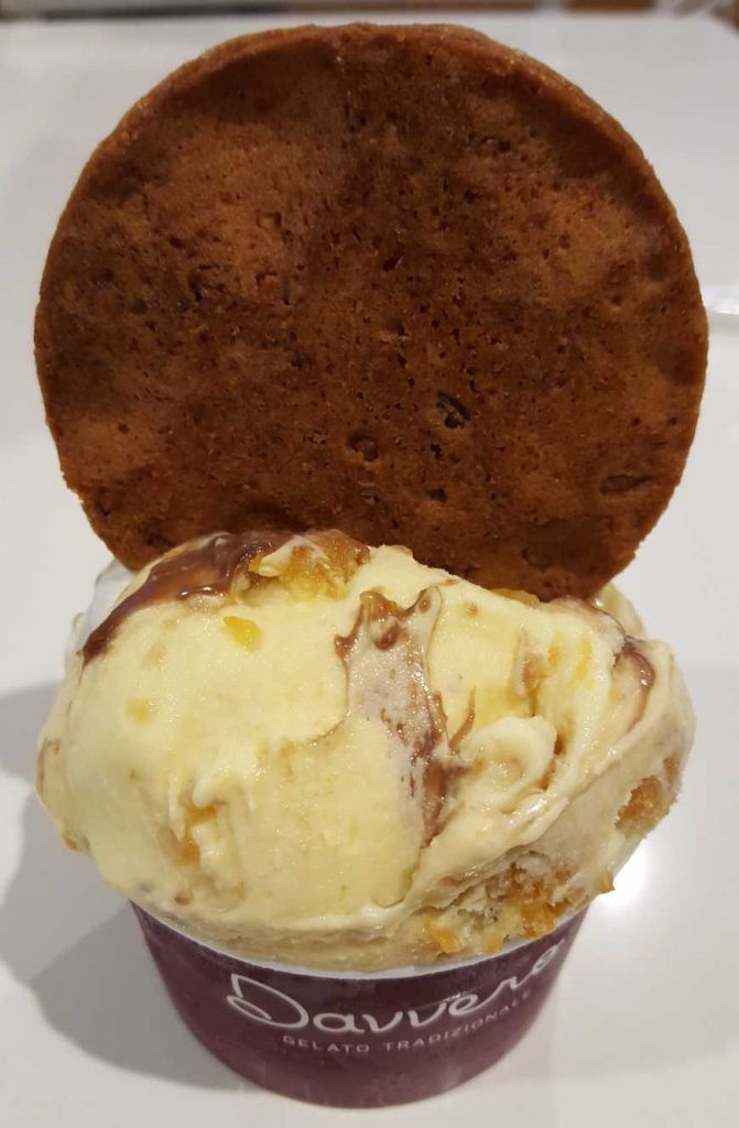 Gelato de doce de abóbora