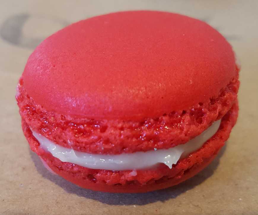 Macaron de água de rosas