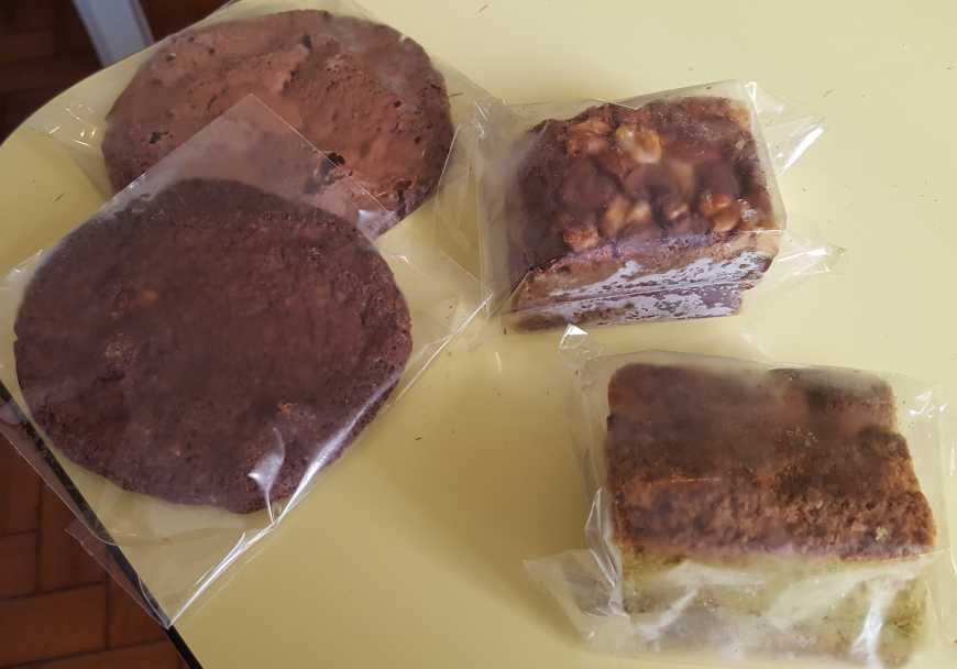 Cookies, brownie e blondie de matchá