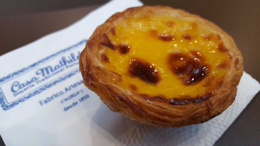 O delicioso pastel de nata da Casa Mathilde