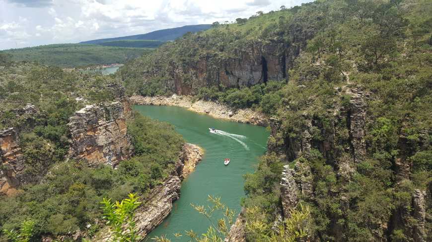 Vista deslumbrante do Mirante dos Canyons!