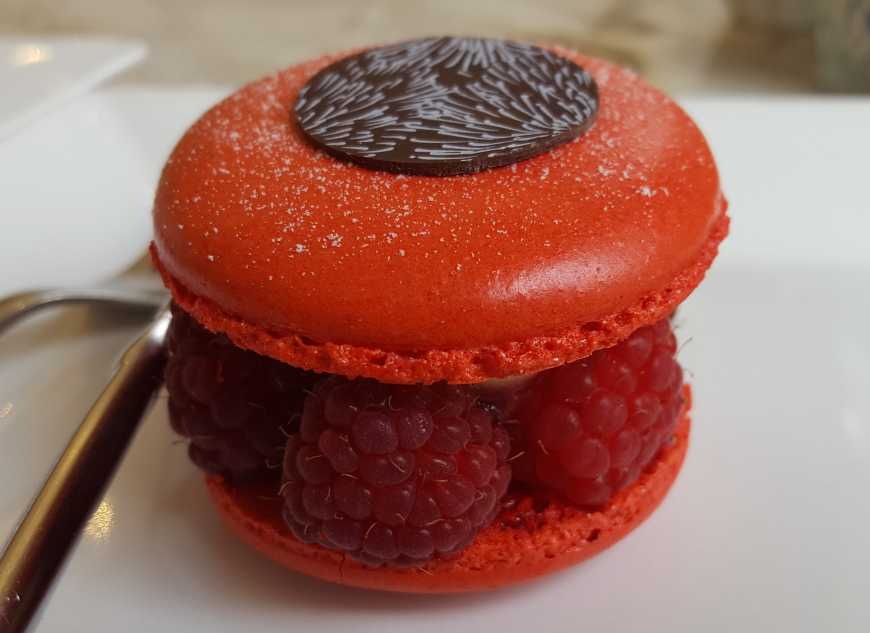 Lindo macaron de framboesa