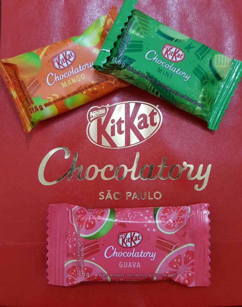 KitKats de manga, menta e goiaba!