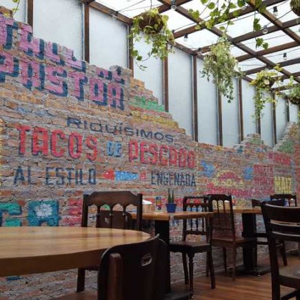 Ambiente fofo e descontraído de Lupe Bar y Taqueria