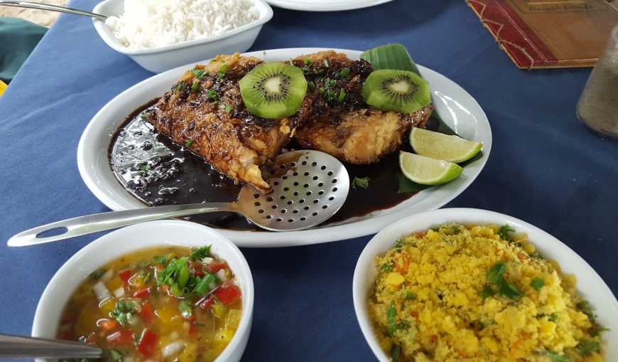 Delicioso Peixe da Mamãe da Casa Caiçara!