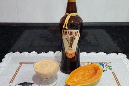 Irresistível creme de papaia com Amarula!