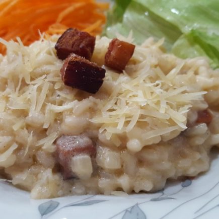 Risoto Carbonara da Ana Maria Braga