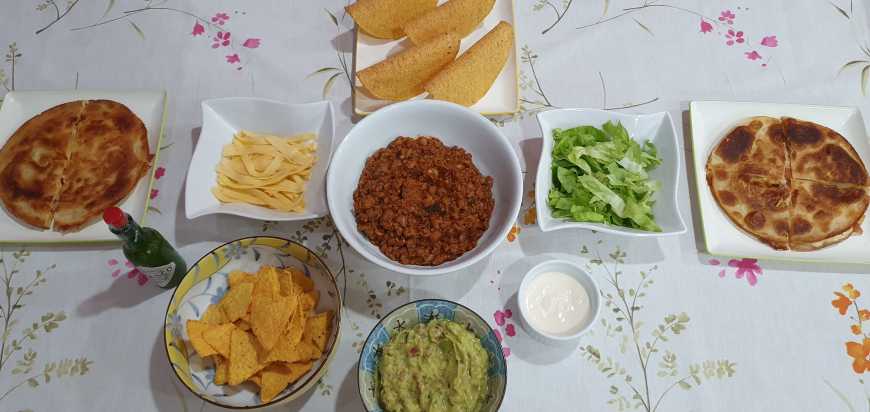 Jantar mexicano em casa!