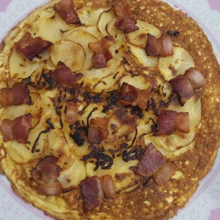 Tortilha espanhola da Rita Lobo e upgrade com bacon!