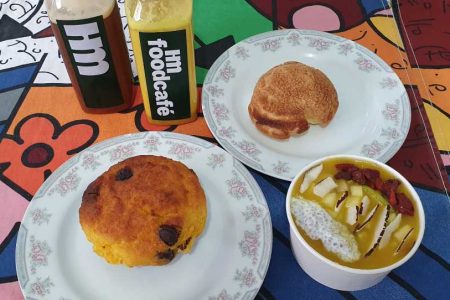 Café da tarde com produtinhos da HM Food Café