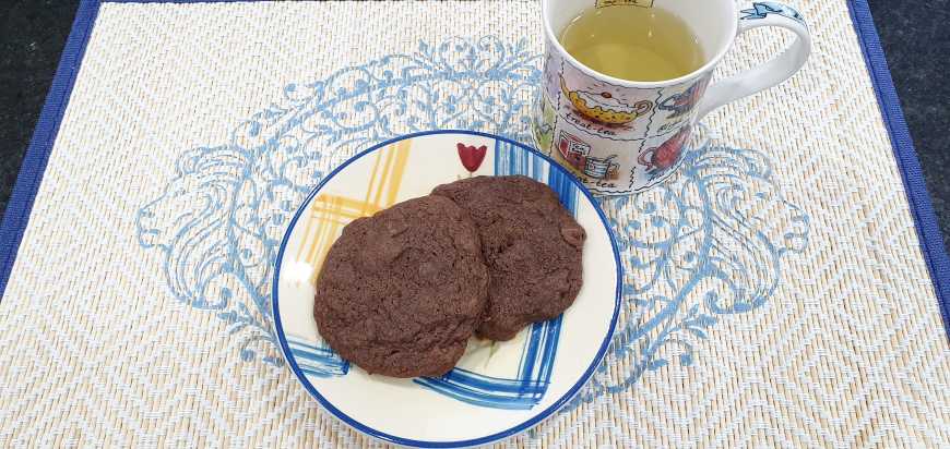 Maravilhosos cookies de chocolate da Helô!