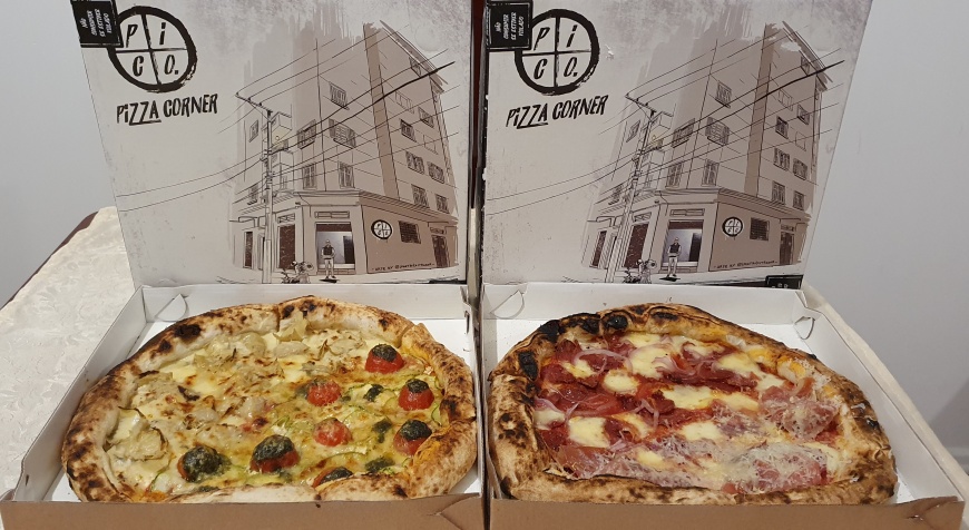 Incríveis pizzas do Pi Co Pizza Corner!
