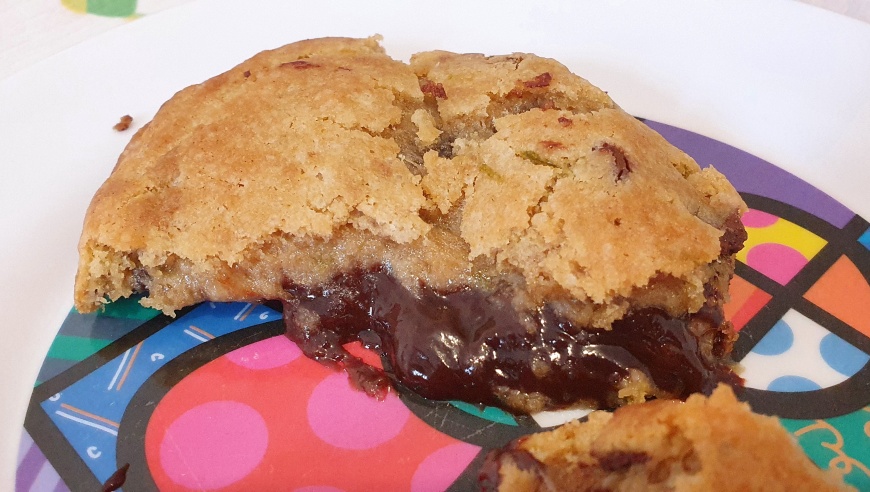 Saboroso cookie de laranja com chocolate!