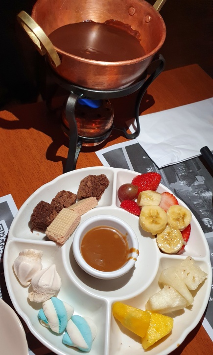 Fondue de chocolate Bistro Faria Lima