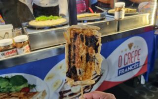 Delicioso crepe suíço da Feira Noturna de Barueri!