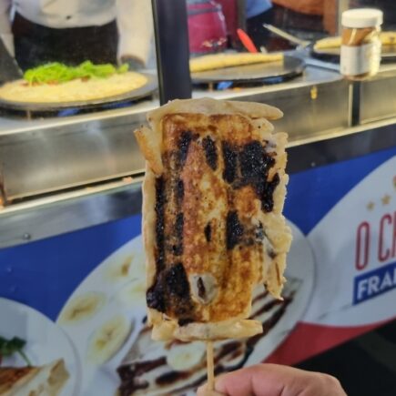 Delicioso crepe suíço da Feira Noturna de Barueri!