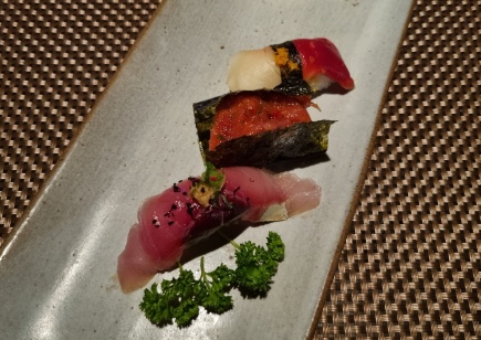 Seleção de nigiri