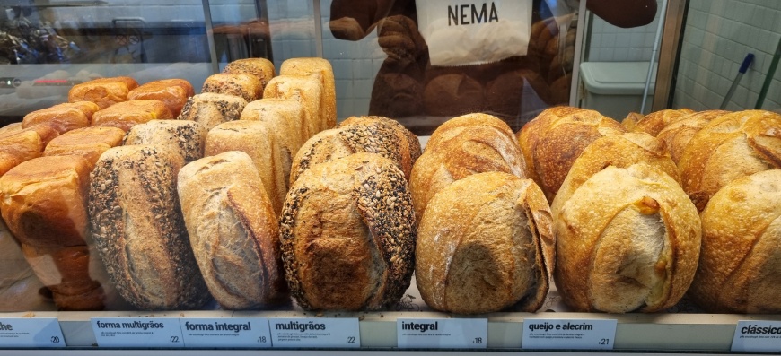 Variedade de pães da NEMA